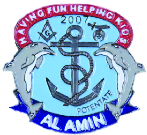Anchor and Dolphins Pin